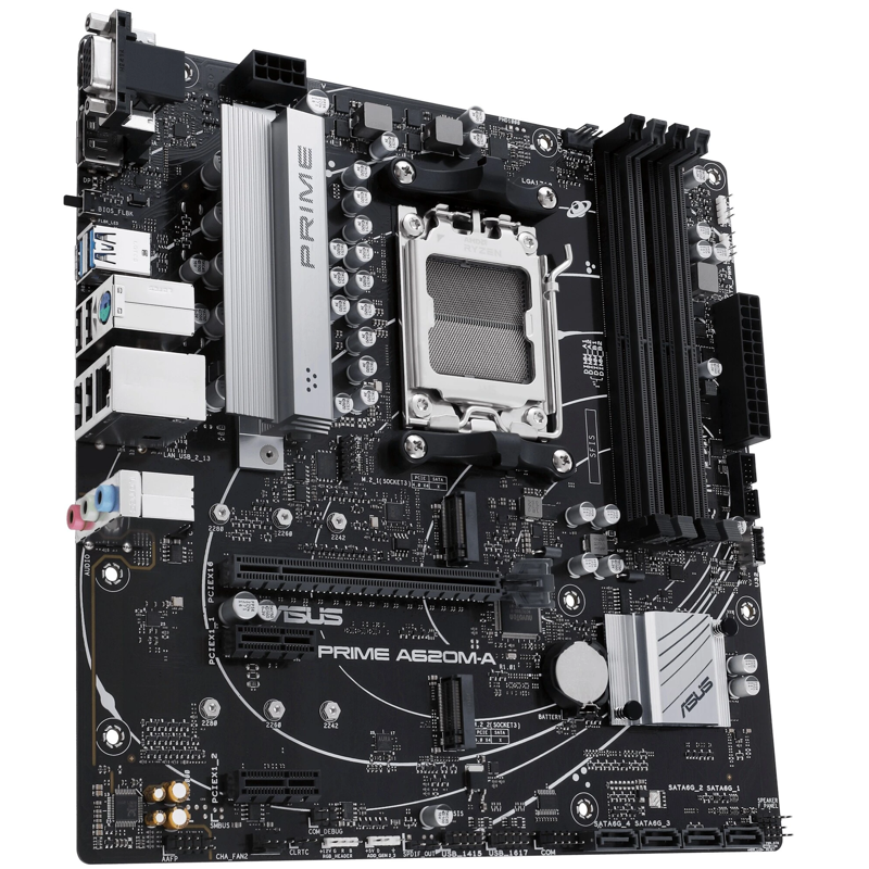 Материнская плата ASUS PRIME A620M-A-CSM, AM5, AMD A620, mATX, DDR5, фото 7