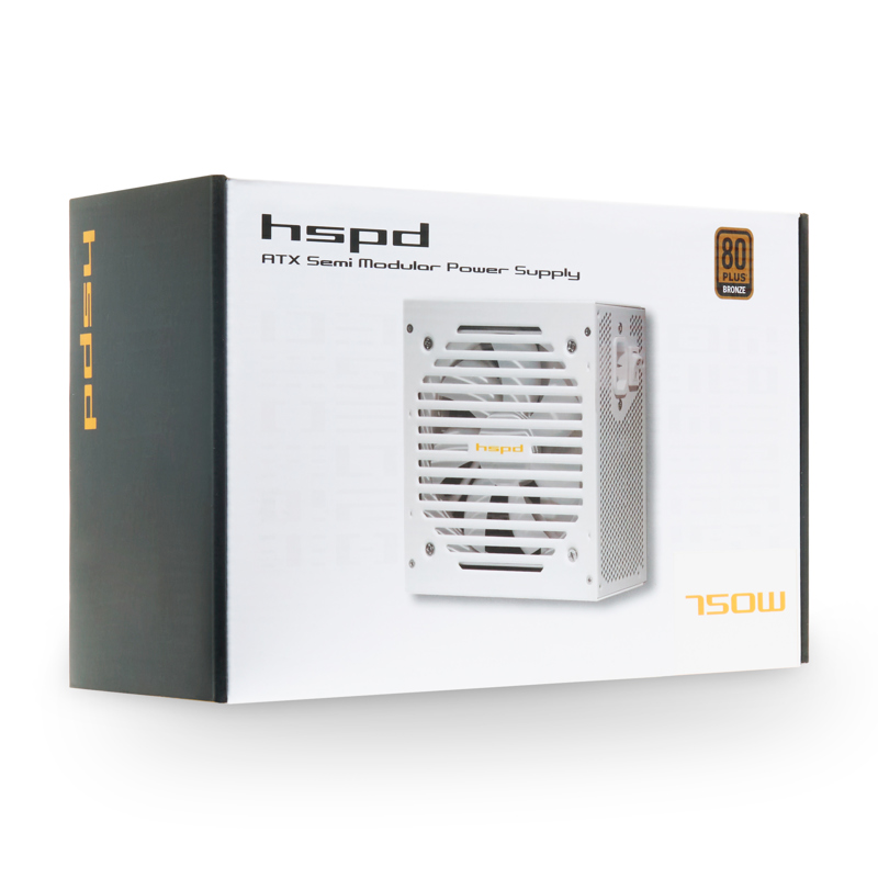 Блок питания Hspd HSI-750BS-WH, 750 Вт, 80 PLUS Bronze, ATX, активный PFC, вентилятор 120x120 мм, фото 6