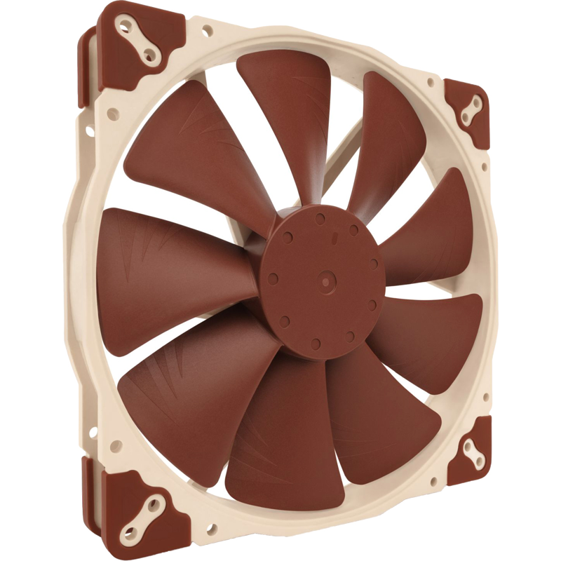 Корпусной вентилятор Noctua Cooler NF-A20, вентилятор 200 мм, 800 об/мин, бежевый, поток 86.46 CFM, 4-pin