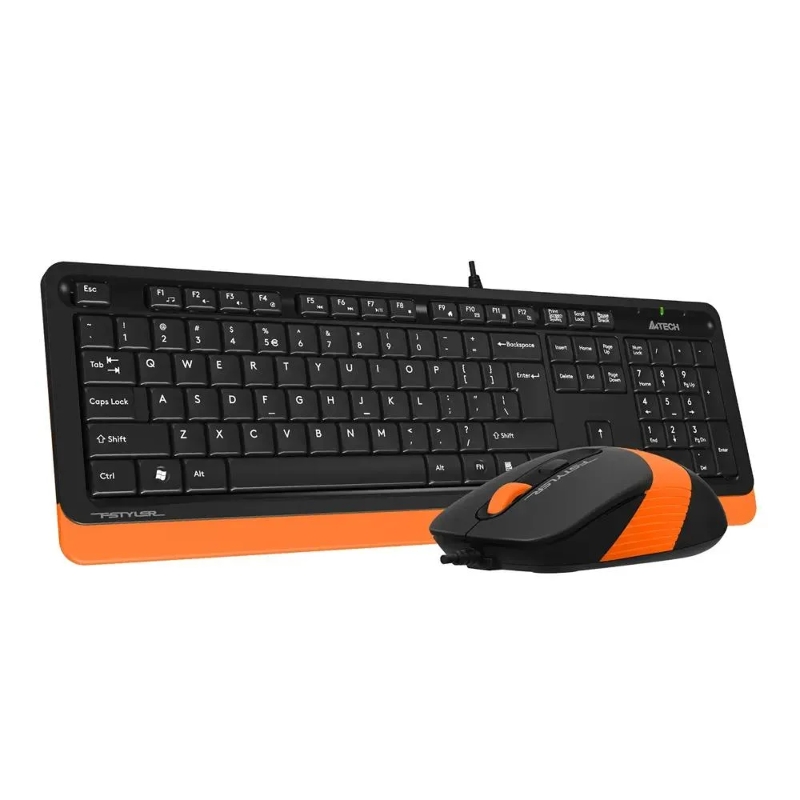 Комплект клавиатура и мышь A4Tech + Fstyler F1010, проводное подключение, USB-A, чёрный, фото 2