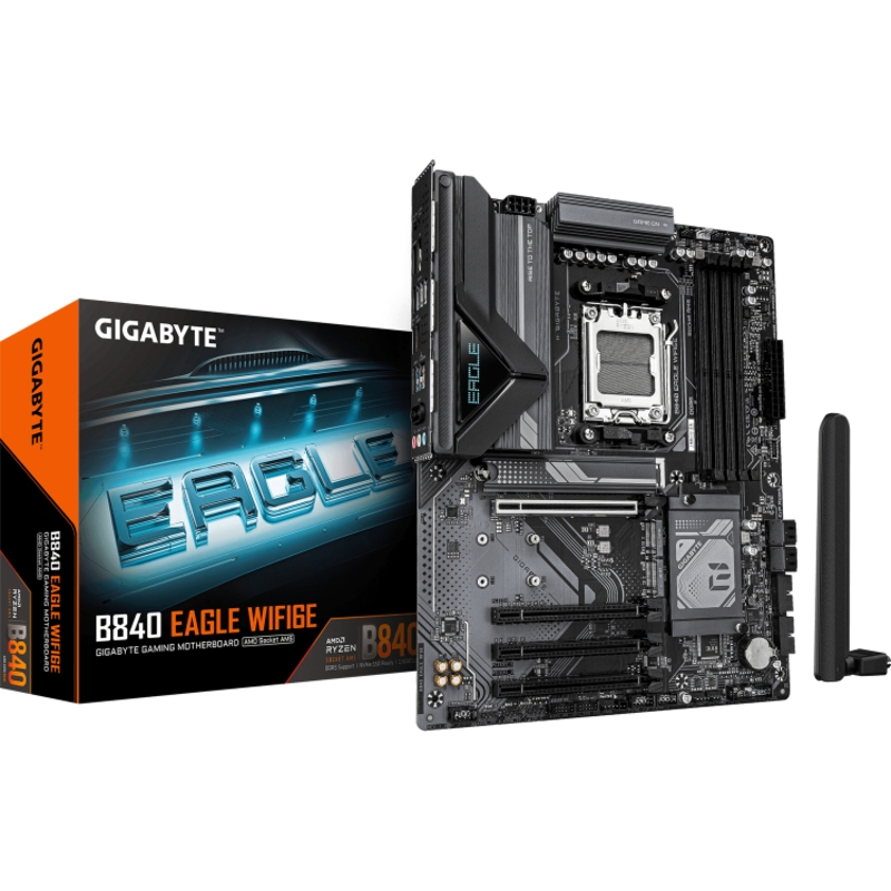 Материнская плата Gigabyte B840 EAGLE WF6E, AM5, AMD B840, ATX, DDR5, фото 4