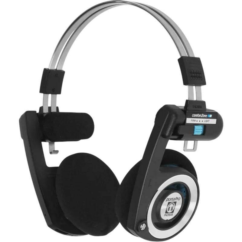 Наушники Koss Porta Pro 2.0, Bluetooth 5.2, USB Type-C, накладные, чёрный, крепление оголовье