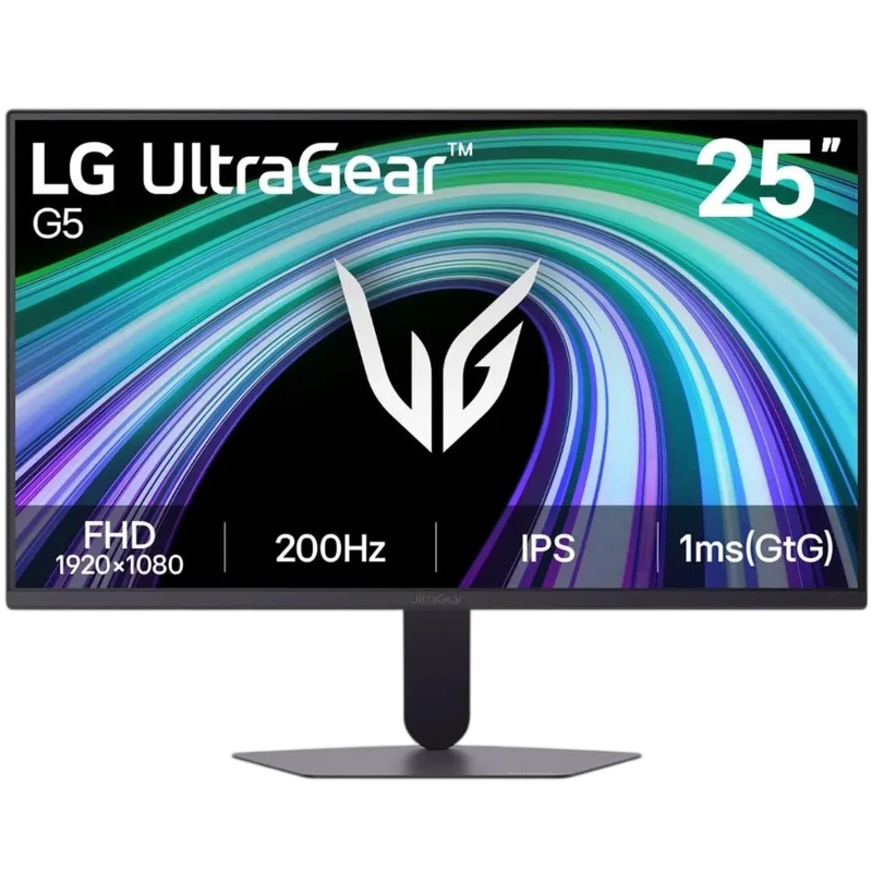 Монитор LG UltraGear 25G523B-B, 24.4 дюйма, 1920x1080, 200 Гц, IPS, 300 кд/м², фиолетово-серый