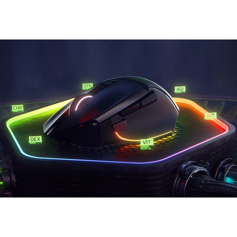 Мышь Razer Basilisk V3 Pro 35K, радиоканал, 35000 dpi, чёрный, подсветка, фото 13