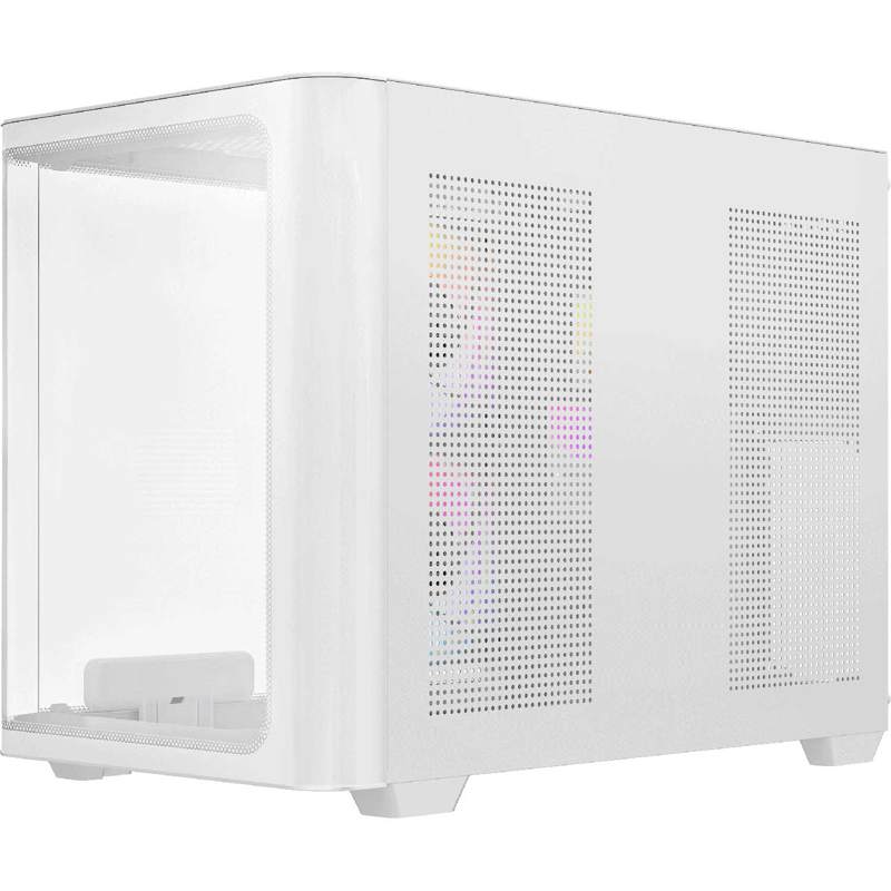 Корпус для ПК Ocypus Iota C50 Curve WH ARGB, Mini Tower, белый, под mATX, mITX, подсветка ARGB, фото 3
