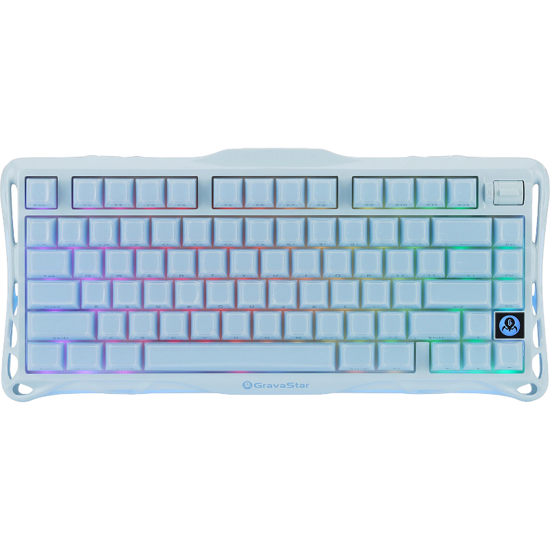 Клавиатура Gravastar Mercury K1 BLU, беспроводное подключение, белый
