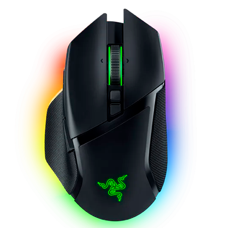 Мышь Razer Basilisk V3 Pro 35K, радиоканал, 35000 dpi, чёрный, подсветка, фото 2
