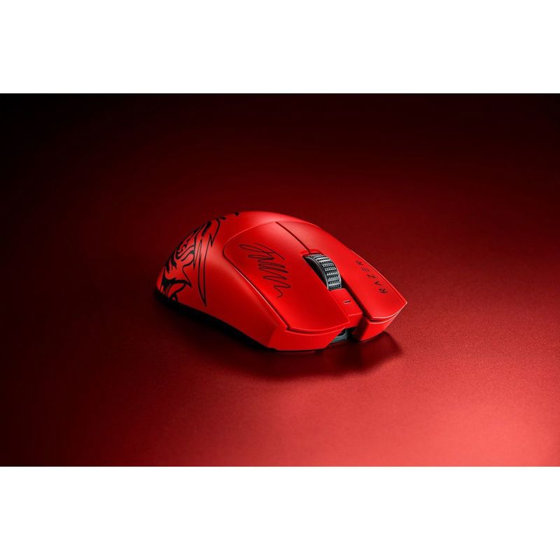Мышь Razer Viper V3 Pro - Faker, USB-C, радиоканал, 35000 dpi, красный, фото 4