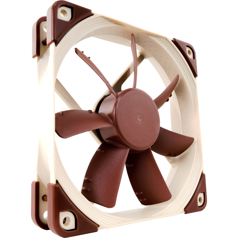 Корпусной вентилятор Noctua Cooler NF-S12A FLX, вентилятор 120 мм, 1200 об/мин, бежевый, поток 63.27 CFM