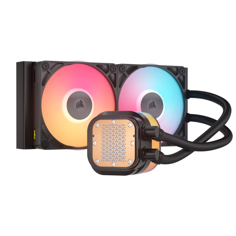 Система жидкостного охлаждения Corsair iCUE LINK TITAN 240 RX LCD, вентилятор 120 мм, шум 36 дБА, фото 2
