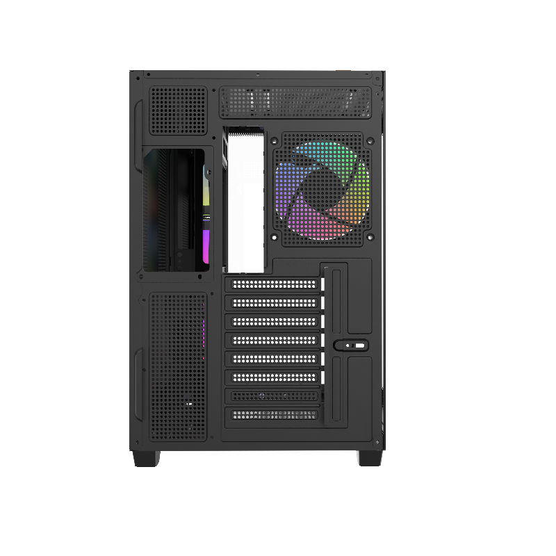 Корпус для ПК Ocypus Gamma C74 BK ARGB, Midi Tower, чёрный, под ATX, mATX, mITX, подсветка ARGB, фото 4