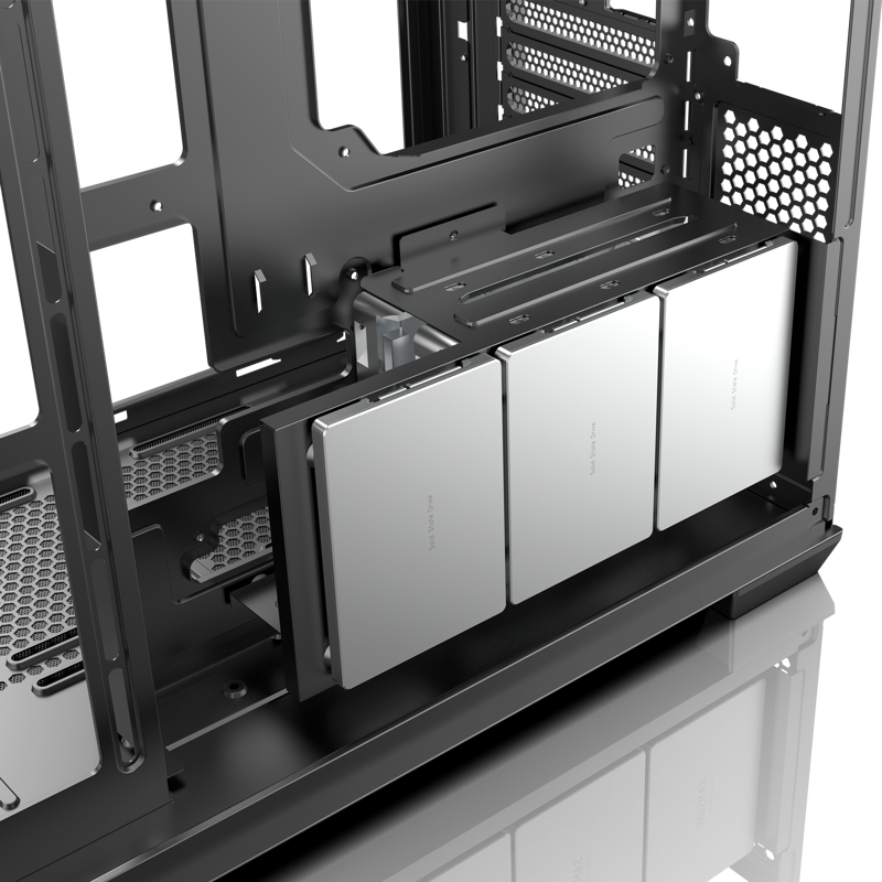 Корпус для ПК Raijintek ATREUS BT4, Midi Tower, чёрный, под ATX, E-ATX, mATX, Mini-ITX, подсветка ARGB, фото 31