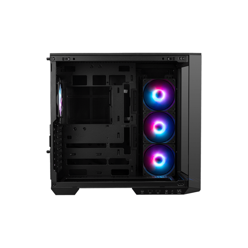 Корпус для ПК MSI MAG PANO 100R PZ, Midi Tower, чёрный, под ATX, mATX, mITX, подсветка ARGB, фото 2