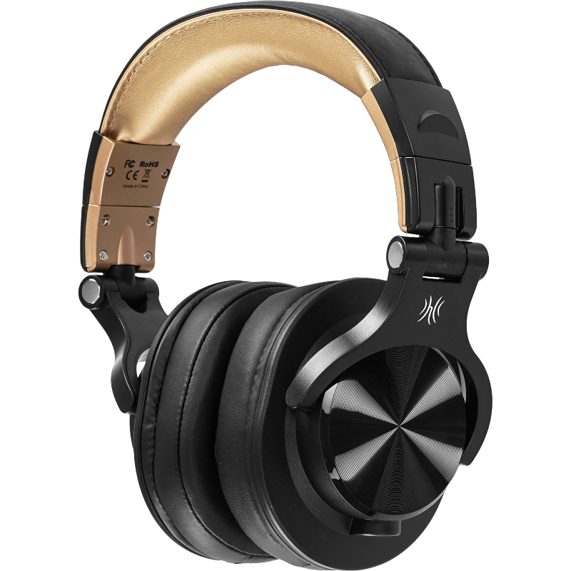 Гарнитура Oneodio A70, Bluetooth 5.2, Jack, Mini-jack, USB Type-C, полноразмерные, чёрный, 6974028140335