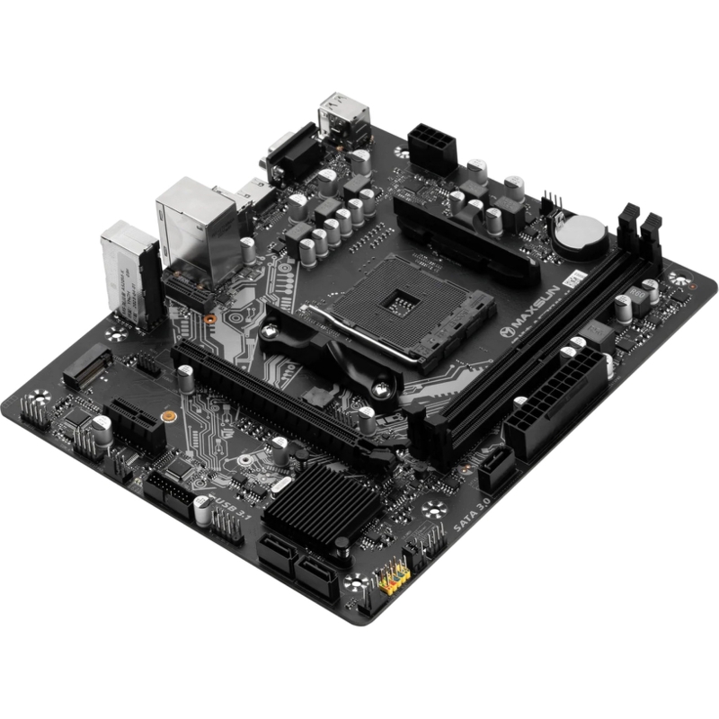 Материнская плата Maxsun MS-Challenger A520M-K, AM4, AMD A520, Micro-ATX, DDR4, фото 4