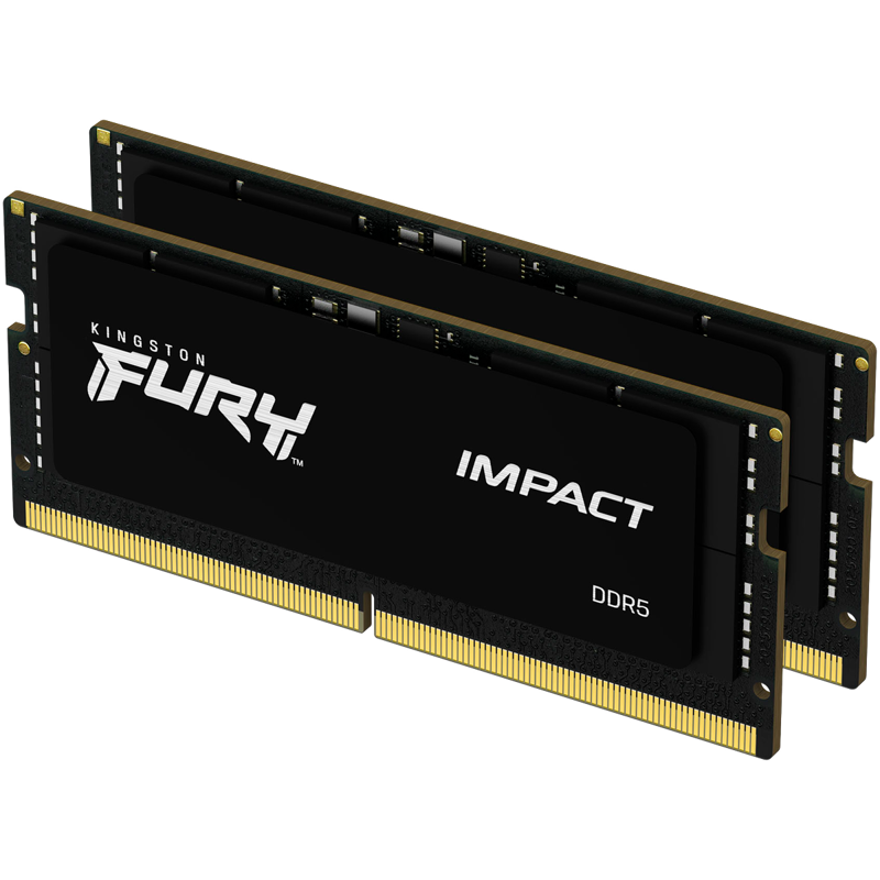 Оперативная память Kingston KF548S38IBK2-32, 32 ГБ (2x16 ГБ), DDR5, 4800 МГц, SO-DIMM, PC4-38400, CL38