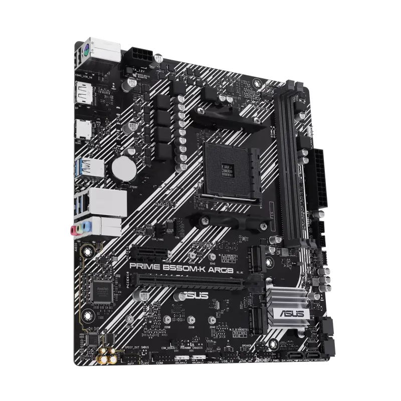 Материнская плата ASUS PRIME B550M-K ARGB, AM4, AMD B550, Micro-ATX, DDR4, фото 4
