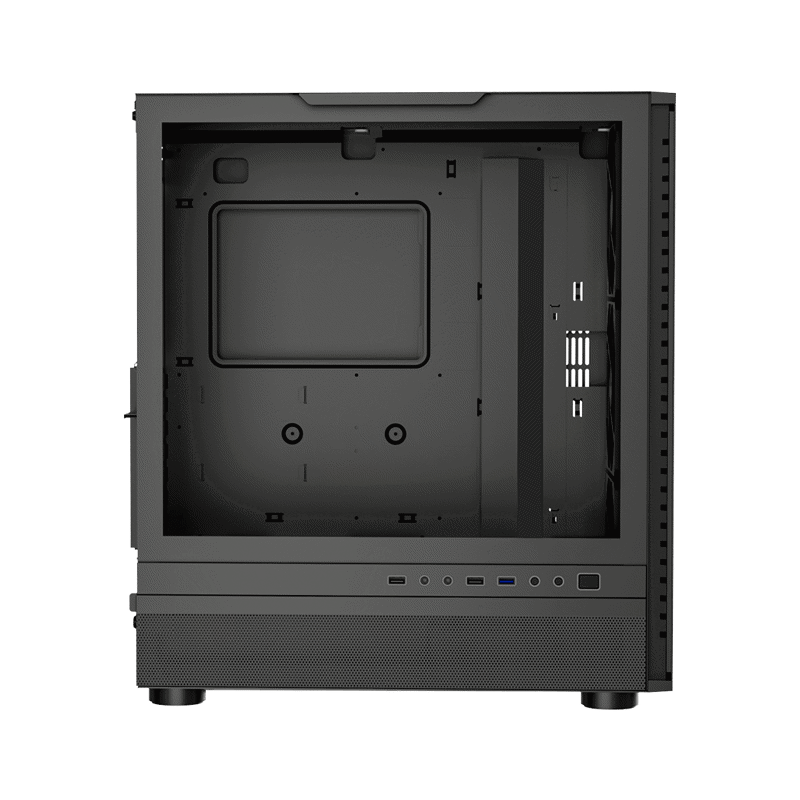 Корпус для ПК PcCooler ME200 MESH BK, Midi Tower, чёрный, под ATX, E-ATX, mATX, mITX, подсветка ARGB, фото 7