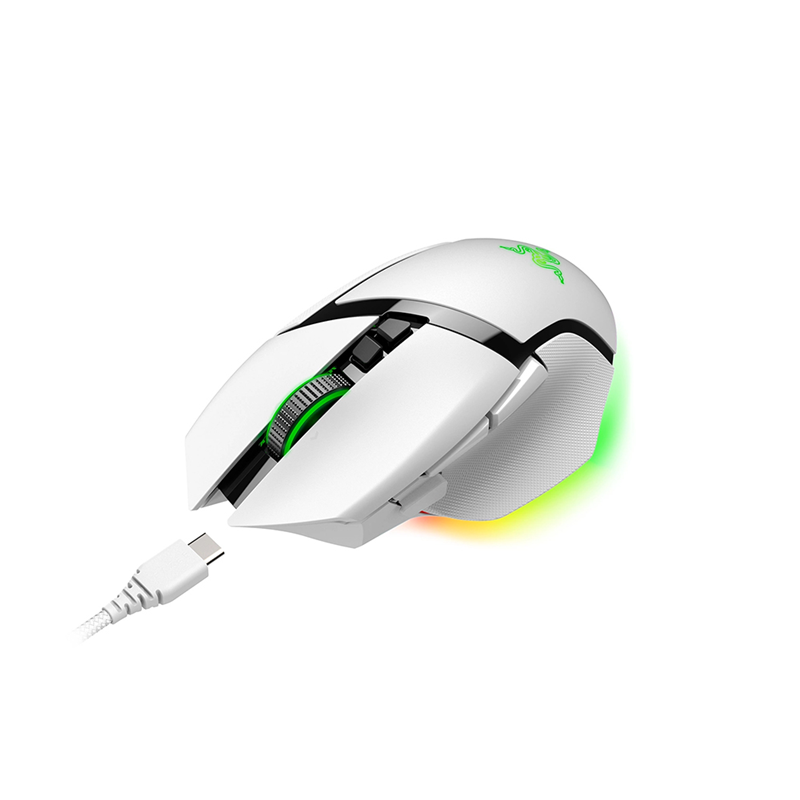Мышь Razer Basilisk V3 Pro, беспроводное подключение, USB-A, 30000 dpi, белый, подсветка, фото 7