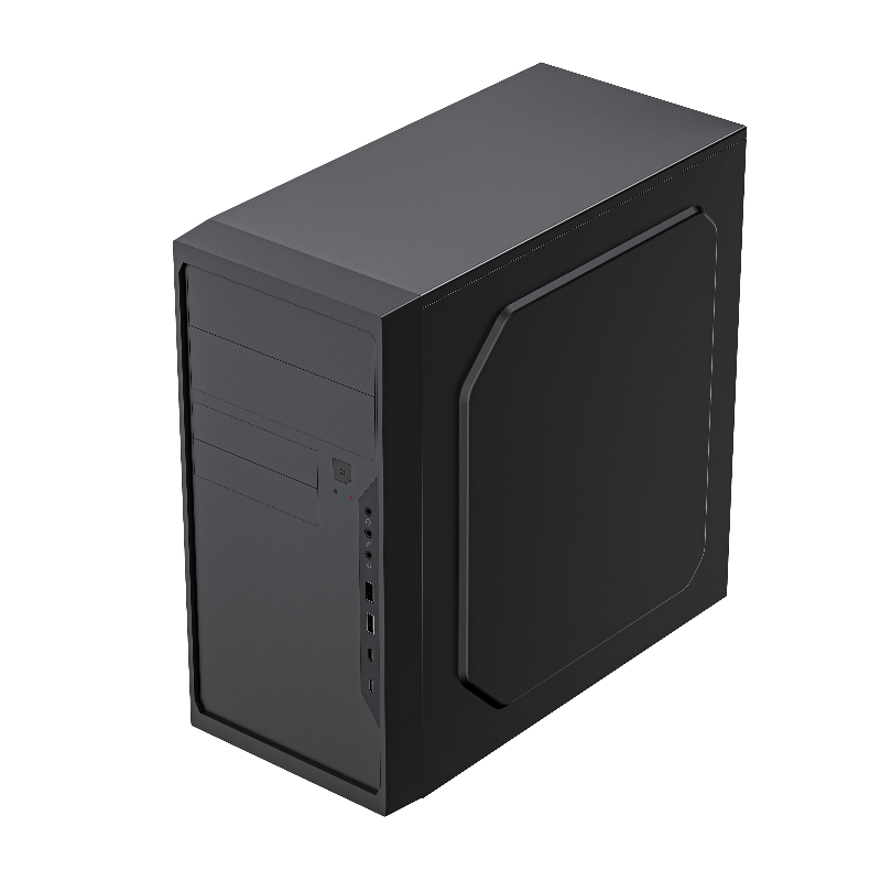 Корпус для ПК Foxline FL-733R, Mini Tower, с БП 500 Вт, чёрный, FL-733R-FZ500R-U2C2, фото 5