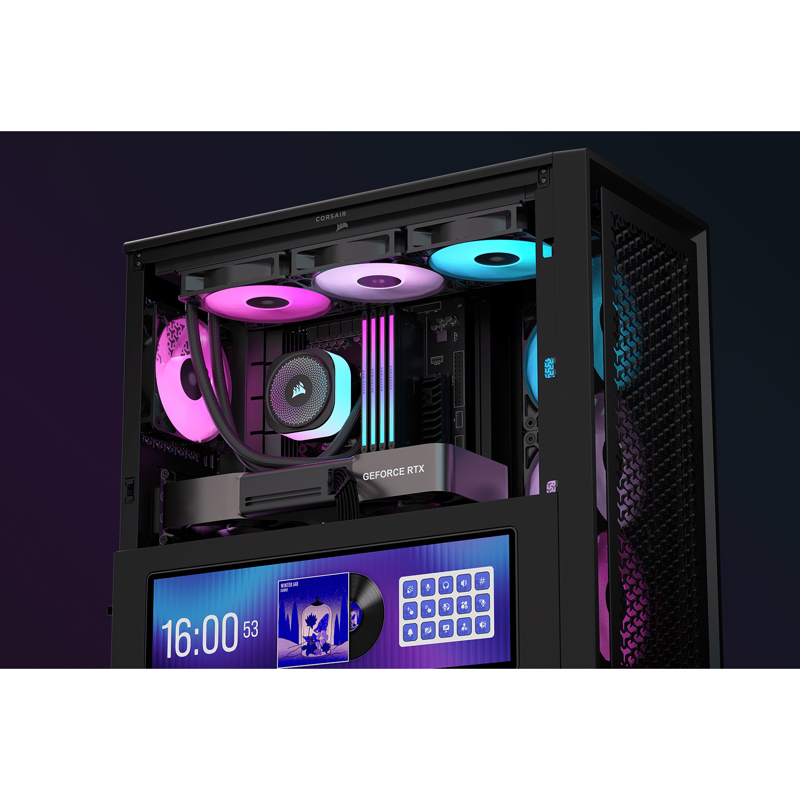 Корпус для ПК Corsair Frame 4000D LCD RS ARGB, Midi Tower, чёрный, под ATX, E-ATX, mATX, Mini-ITX, фото 6