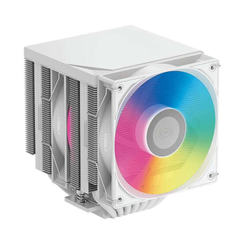 Кулер для процессора PcCooler RT720 TC ARGB WH, AM5, вентилятор 120 мм, шум 34.9 дБА, подсветка ARGB