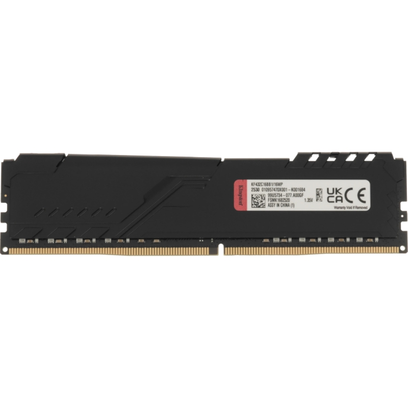 Оперативная память Kingston KF432C16BB1/16WP, 16 ГБ, DDR4, 3200 МГц, DIMM, PC4-25600, CL16, фото 4