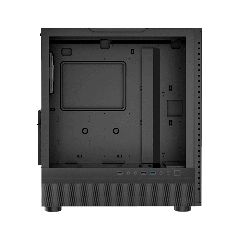 Корпус для ПК PcCooler IE200 BK, Midi Tower, чёрный, под ATX, E-ATX, mATX, Mini-ITX, подсветка ARGB, фото 9