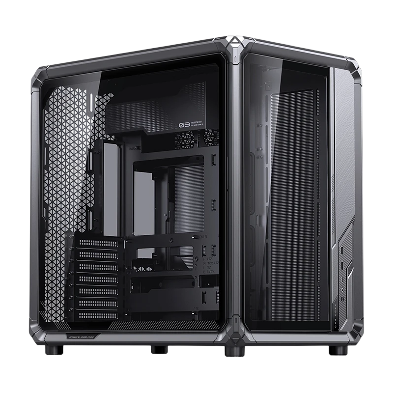 Корпус для ПК Jonsbo X400 Pro, Midi Tower, серый, под ATX, mATX, mITX, материал закалённое стекло, сталь