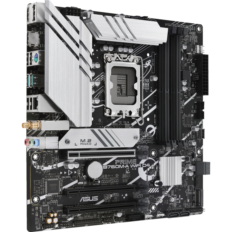 Материнская плата ASUS PRIME B760M-A WIFI D4, LGA1700, Intel B760, Micro-ATX, DDR4, фото 3