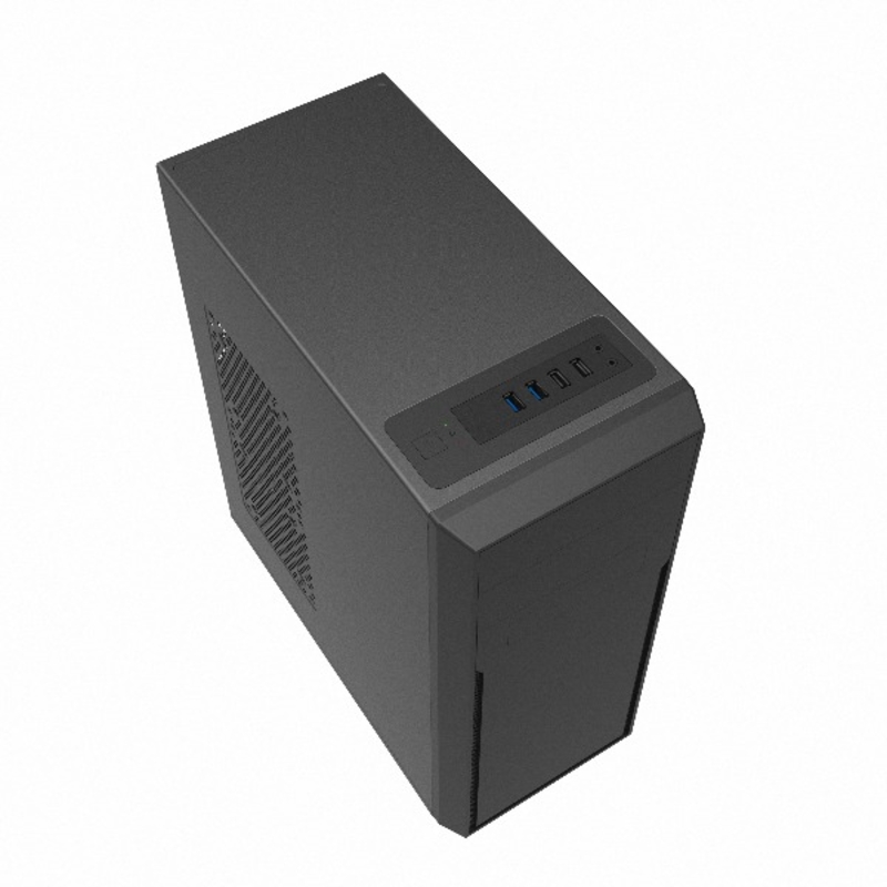 Корпус для ПК Foxline FL-302-FZ600-U32 ATX, Midi Tower, с БП 600 Вт, чёрный, под ATX, mATX, Mini-ITX, фото 2