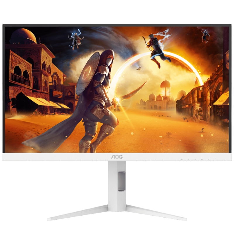 Монитор AOC Q27G4/WS, 27 дюймов, 2560x1440, 200 Гц, IPS, белый, DP 1.4 x 1, HDMI 2.0 x 1 и др.