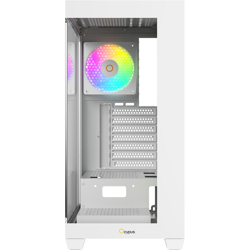 Корпус для ПК Ocypus Gamma C72 WH ARGB, Midi Tower, белый, под ATX, mATX, mITX, подсветка ARGB, фото 2