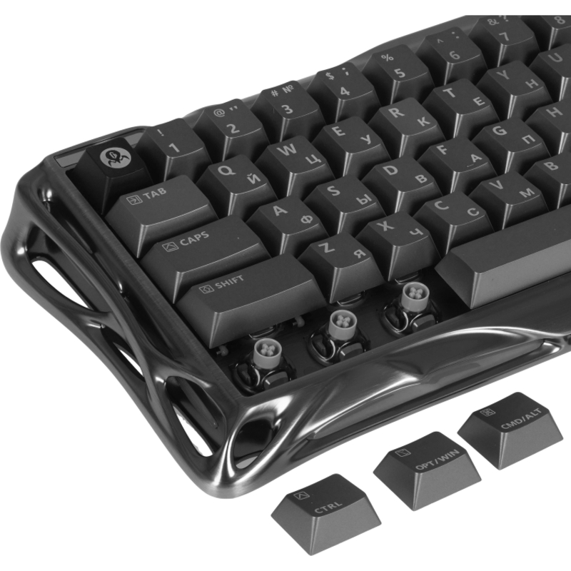 Клавиатура Gravastar Mercury V60Pro XTAL BLK RU, белый, фото 9