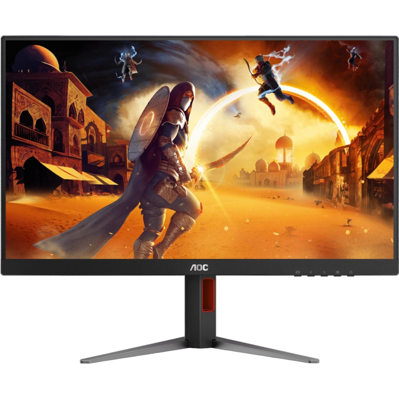 Монитор AOC Q27G4/D, 27 дюймов, 2560x1440, 200 Гц, IPS, чёрный, DP 1.4 x 1, HDMI 2.0 x 1 и др.