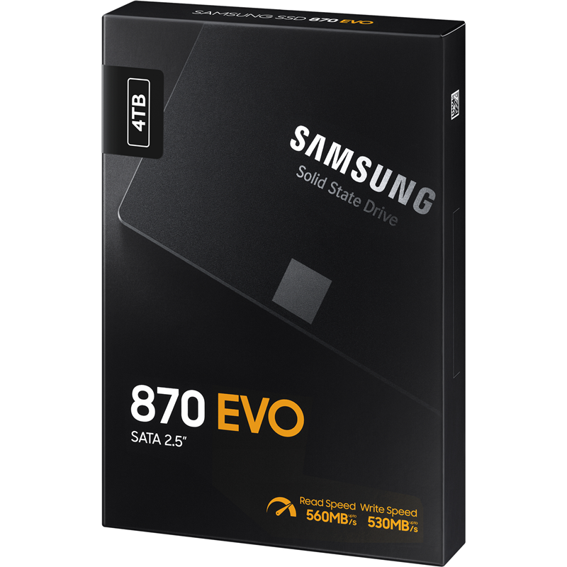 Твердотельный накопитель Samsung SSD 870 EVO, 4 ТБ, MLC, чтение 560 МБ/с, 2400 ТБ, фото 7