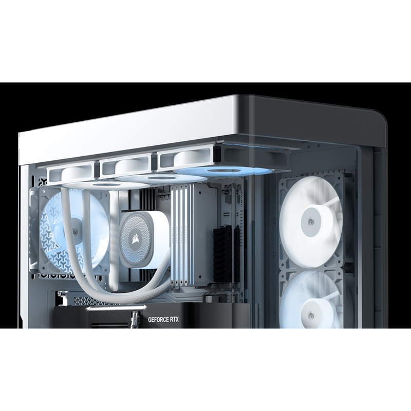 Корпус для ПК Corsair Frame 4500X RS-R ARGB, Midi Tower, белый, под ATX, E-ATX, mATX, Mini-ITX, фото 3