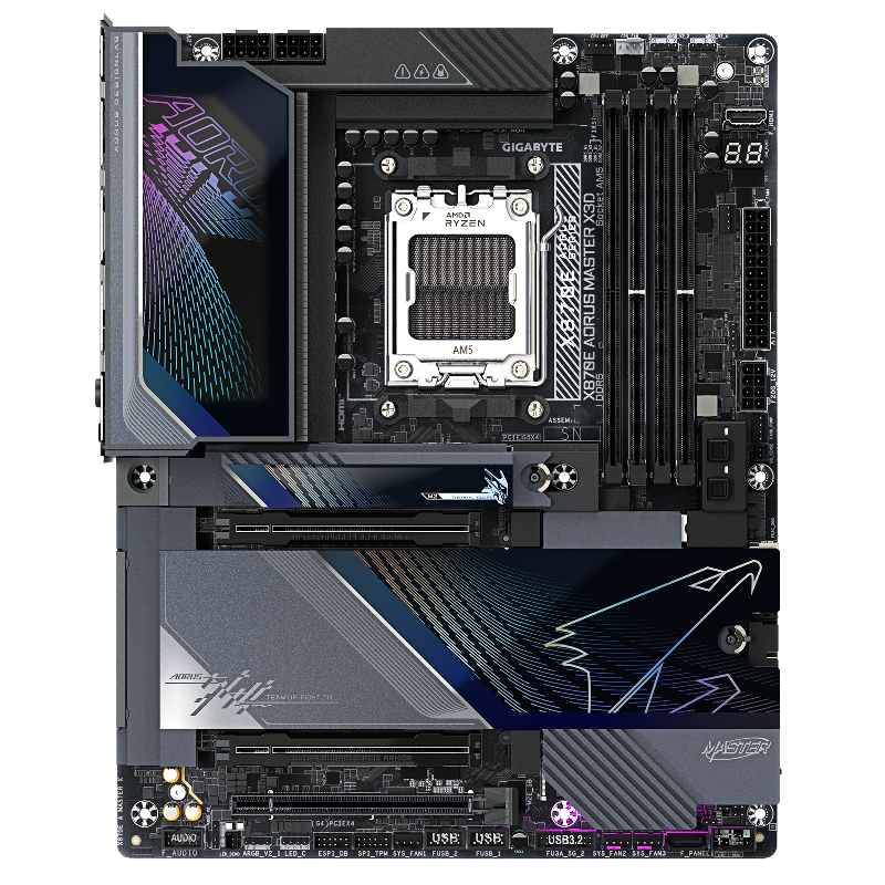 Материнская плата Gigabyte X870E A MASTER X, AM5, AMD X870E, ATX, DDR5, фото 2