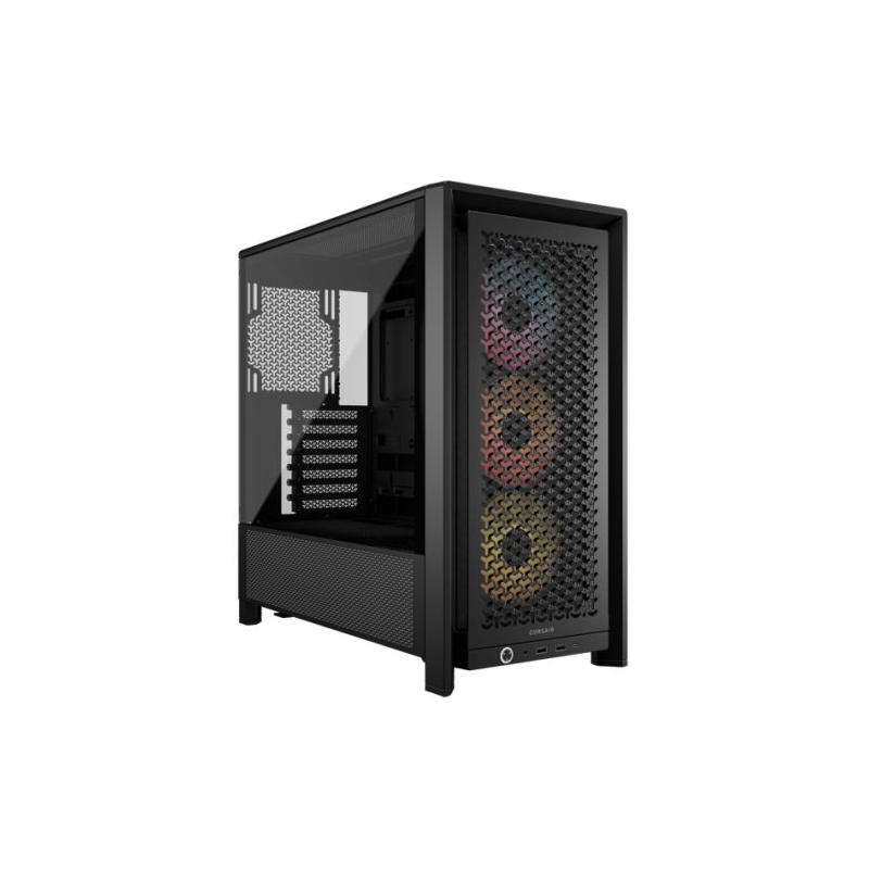 Корпус для ПК Corsair Frame 4000D RS ARGB, Midi Tower, чёрный, под ATX, E-ATX, mATX, Mini-ITX