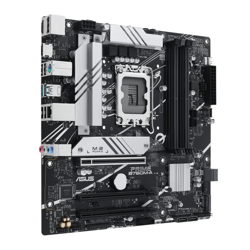 Материнская плата ASUS PRIME B760M-A-CSM, LGA1700, Intel B760, Micro-ATX, DDR5, фото 3