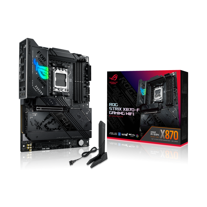 Материнская плата ASUS ROG STRIX X870-F WIFI, AM5, AMD X870, ATX, DDR5