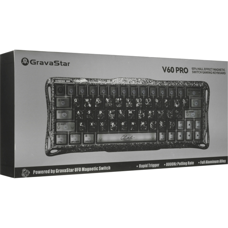 Клавиатура Gravastar Mercury V60Pro CF BLK RU, белый, фото 7