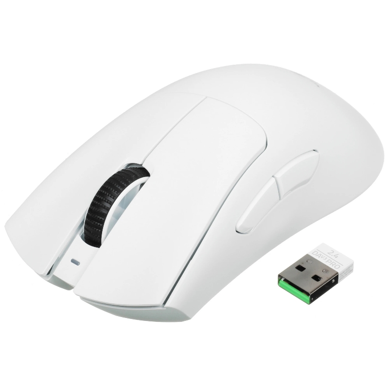 Мышь Razer DeathAdder V3 Pro, USB-A, радиоканал, 30000 dpi, белый, подсветка, фото 15