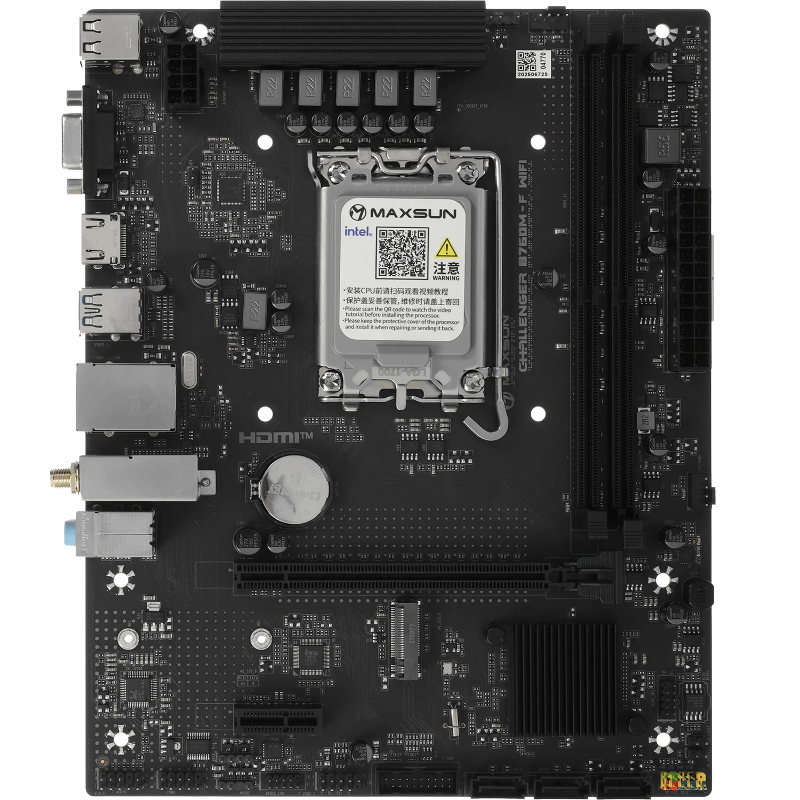 Материнская плата Maxsun MS-Challenger B760M-F WIFI, LGA1700, Intel B760, Micro-ATX, DDR4