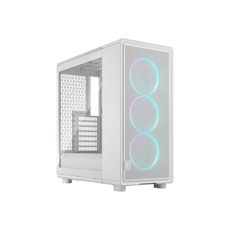 Корпус для ПК Fractal Design Epoch TG RGB Clear Tint, Midi Tower, белый, под ATX, mATX, Mini-ITX