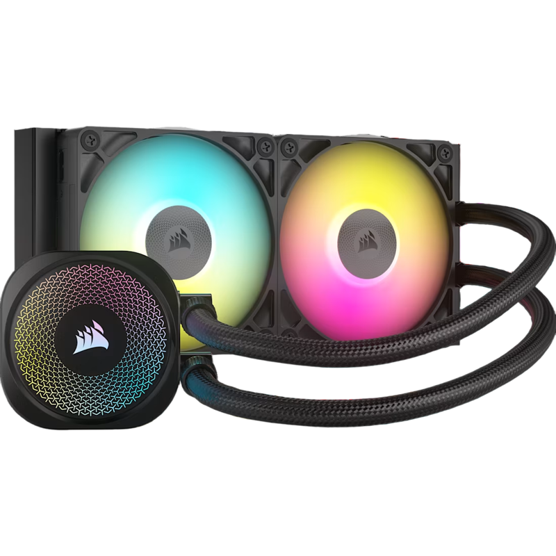 Система жидкостного охлаждения Corsair iCUE LINK TITAN 240 RX RGB, вентилятор 120 мм, шум 36 дБА, 73.4 CFM