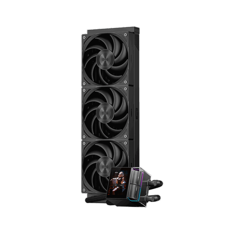 Система жидкостного охлаждения PcCooler DS360 Display BK, вентилятор 120 мм, шум 39.8 дБА, фото 12