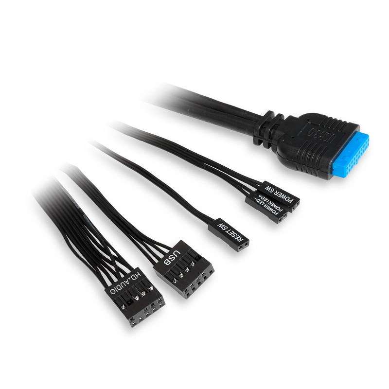 Корпус для ПК Hspd M520, Midi Tower, чёрный, под ATX, mATX, Mini-ITX, материал закалённое стекло, сталь, фото 11
