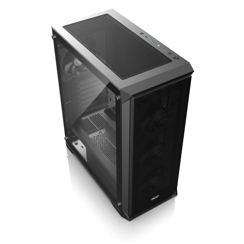 Корпус для ПК Raijintek ARCADIA 41-MS4, Midi Tower, чёрный, под ATX, mATX, mITX, подсветка ARGB, фото 2