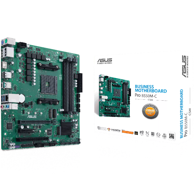 Материнская плата ASUS PRO B550M-C, AM4, AMD B550, E-ATX, DDR4
